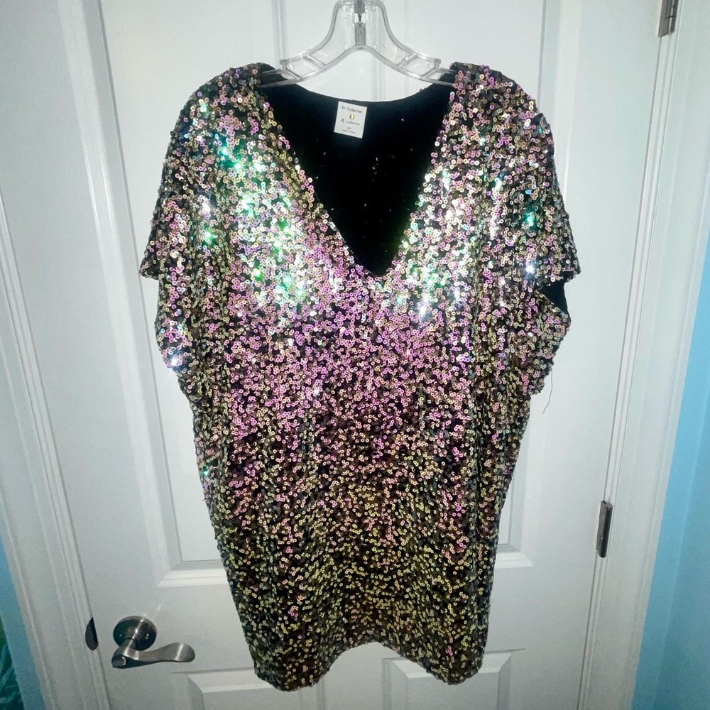 Sequin tunic dress size medium EUC boutique item